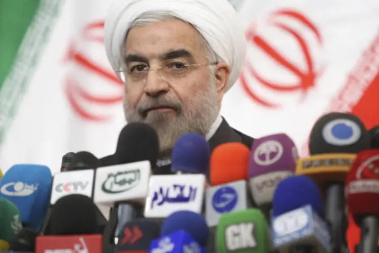 Hassan Rohani em Teerã: presidente eleito chegou a um acordo com os países europeus em que o Irã suspendeu temporariamente enriquecimento de urânio (Fars News/Majid Hagdost/Reuters)
