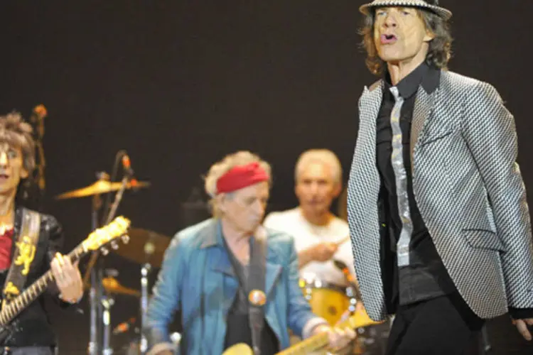 
	Rolling Stones apresentam-se na O2 Arena em Londres, Inglaterra: roqueiros voltaram aos palcos no ano passado para comemorar os 50 anos de carreira
 (Toby Melville/Reuters)