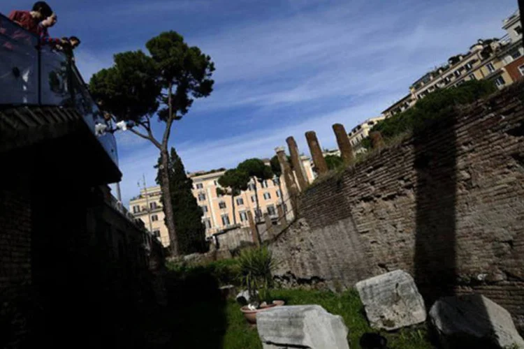 
	Ru&iacute;nas em Roma: a exist&ecirc;ncia do porto foi buscada por s&eacute;culos
 (AFP/Filippo Monteforte)