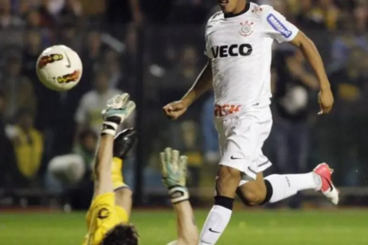Romarinho, do Corinthians: se o clube levar o título, não poderá comemorar na Paulista (Reuters)
