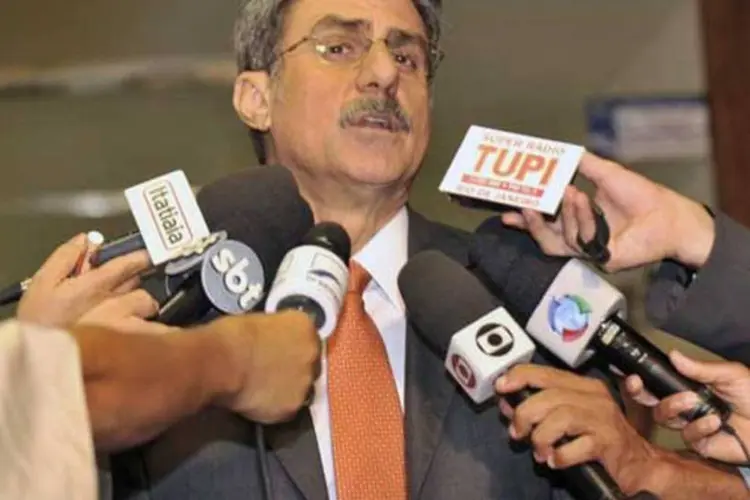 O senador Romero Jucá: sua missão é aprovar no Senado o mesmo texto aprovado pelos deputados (José Cruz/Agência Brasil)