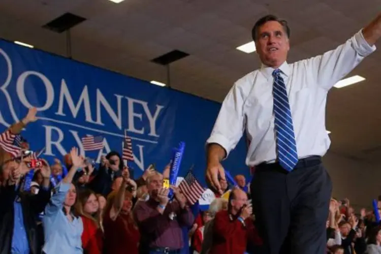 Mitt Romney em campanha política  (Brian Snyder/Reuters)
