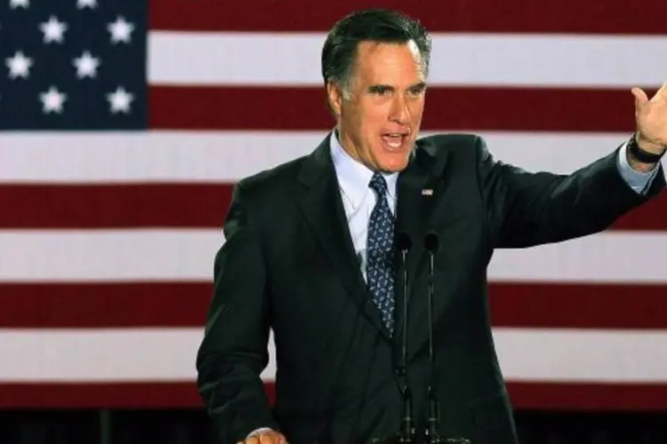 
	Mitt Romney: candidato assegurou que sua campanha n&atilde;o &eacute; centrada em seu &#39;ego&#39;, mas &#39;em uma oportunidade de devolver ao pa&iacute;s a normalidade&#39;
 (Scott Olson/Getty Images)