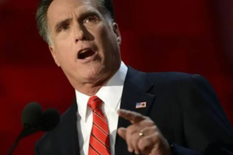 
	O desafio de Romney agora &eacute; suavizar sua linguagem direta em um apelo eficaz
 (Brendan Smialowski/AFP)