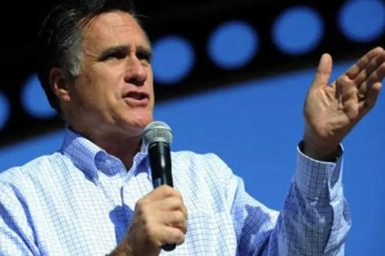 Uma pesquisa da Universidade de Suffolk e WSVN-Miami concedia a vitória ao moderado Romney
 (Emmanuel Dunand/AFP)