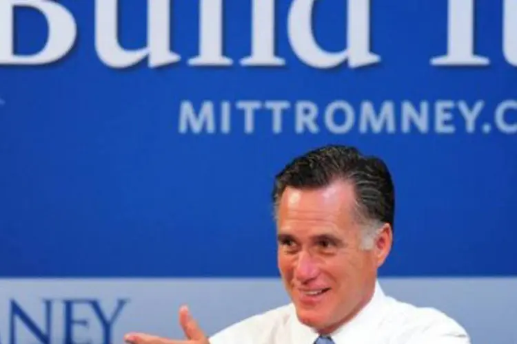 Mitt Romney: segundo pesquisa feita com americanos, candidato republicano à presidência dos EUA tem mais confiança que Obama em temas de gestão econômica (Frederic J. Brown/AFP)