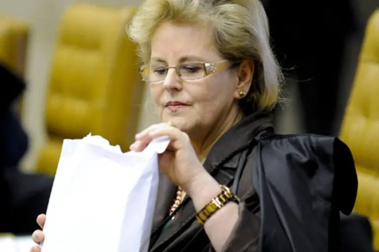 A ministra do STF, Rosa Weber: Weber ainda apresentou seu voto sobre as acusações de lavagem de dinheiro imputadas ao deputado federal João Paulo Cunha  (Fabio Rodrigues Pozzebom/ABr)