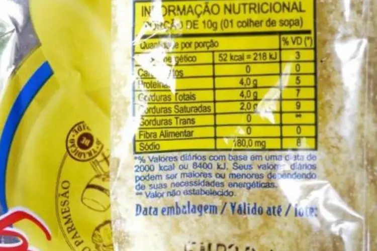 
	R&oacute;tulo com informa&ccedil;&otilde;es nutricionais: redu&ccedil;&atilde;o &eacute; satisfat&oacute;ria, diz minist&eacute;rio
 (Arquivo/Agência Brasil)