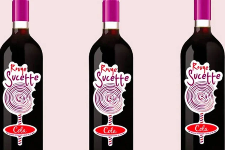 Rouge Sucette, vinho com Coca-Cola: lançamento para encantar a "geração soda" (Divulgação)