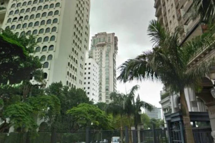 Vista da Rua Fréderic Chopin, no Jardim Europa (Reprodução/Google Earth)