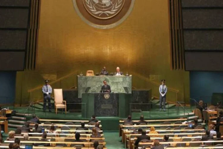 Paul Kagame, presidente de Ruanda, discursa na ONU: ambiente de negócios do país é o 52º do mundo, segundo o Banco Mundial (Getty Images)