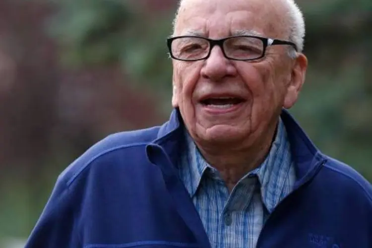 
	Magnata da m&iacute;dia Rupert Murdoch: caso revelou as estreitas rela&ccedil;&otilde;es entre os bar&otilde;es da m&iacute;dia, chefes de pol&iacute;cia e pol&iacute;ticos do alto escal&atilde;o
 (Jim Urquhart/Reuters)