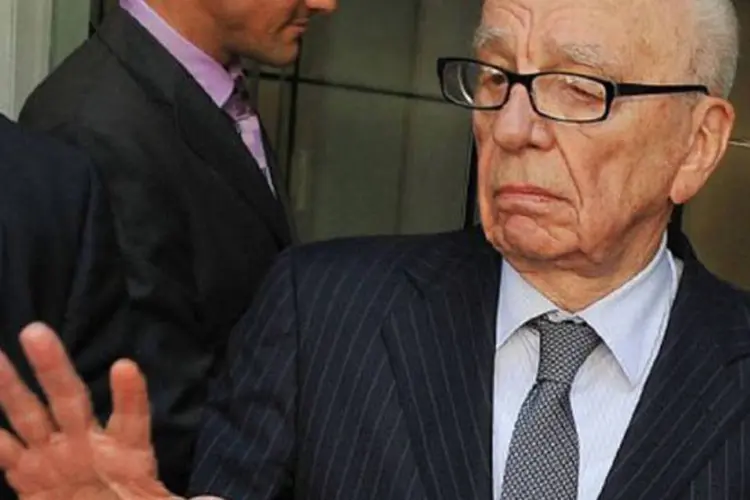 Rupert Murdoch, da News Corp.: magnata foi atacado em audiência com parlamentares (Ben Stansall/AFP)