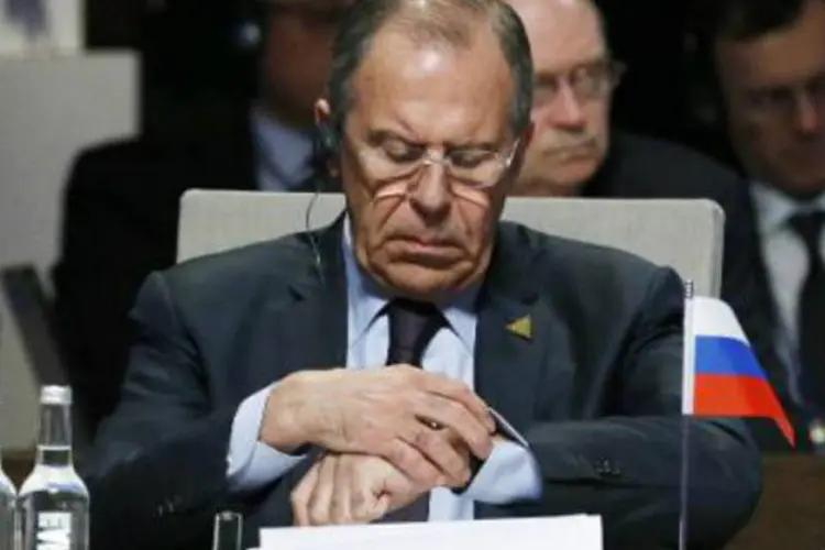 
	Ministro russo das Rela&ccedil;&otilde;es Exteriores, Serguei Lavrov: estas rela&ccedil;&otilde;es &quot;j&aacute; se deterioraram bastante&quot;
 (Yves Herman/AFP)