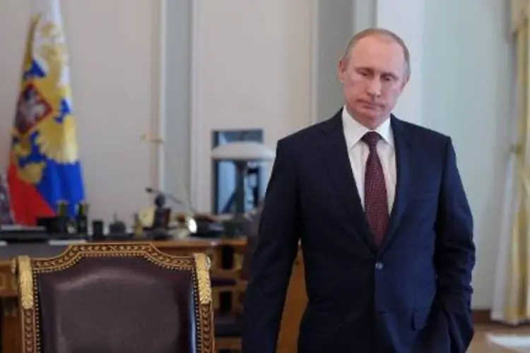 O presidente russo, Vladimir Putin: "problema é a garantia do trânsito via Ucrânia" (Alexei Druzhinin/AFP)