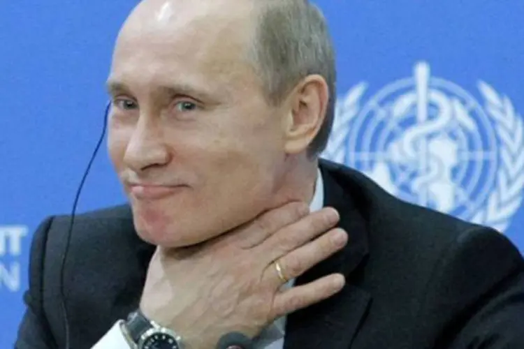 O primeiro-ministro russo, Vladimir Putin: o grupo seria treinado na fabricação de bombas na Ucrânia para cometer atentados na Rússia  (Mikhail Metzel/AFP)