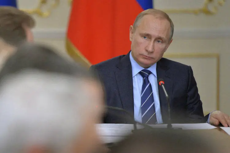 O presidente russo, Vladimir Putin: a Rússia se prepara para uma forte recessão neste ano (Alexei Druzhinin/RIA Novosti/Kremlin/Reuters)