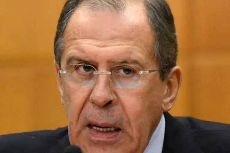 Levrov: ele salientou que Rússia, Irã e Síria exigem que os EUA e seus aliados respeitem a soberania síria (Kirill Kudryavtsev/AFP)