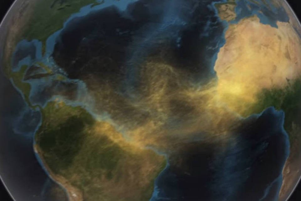 Poeira do Saara viaja até a Amazônia, mostra NASA