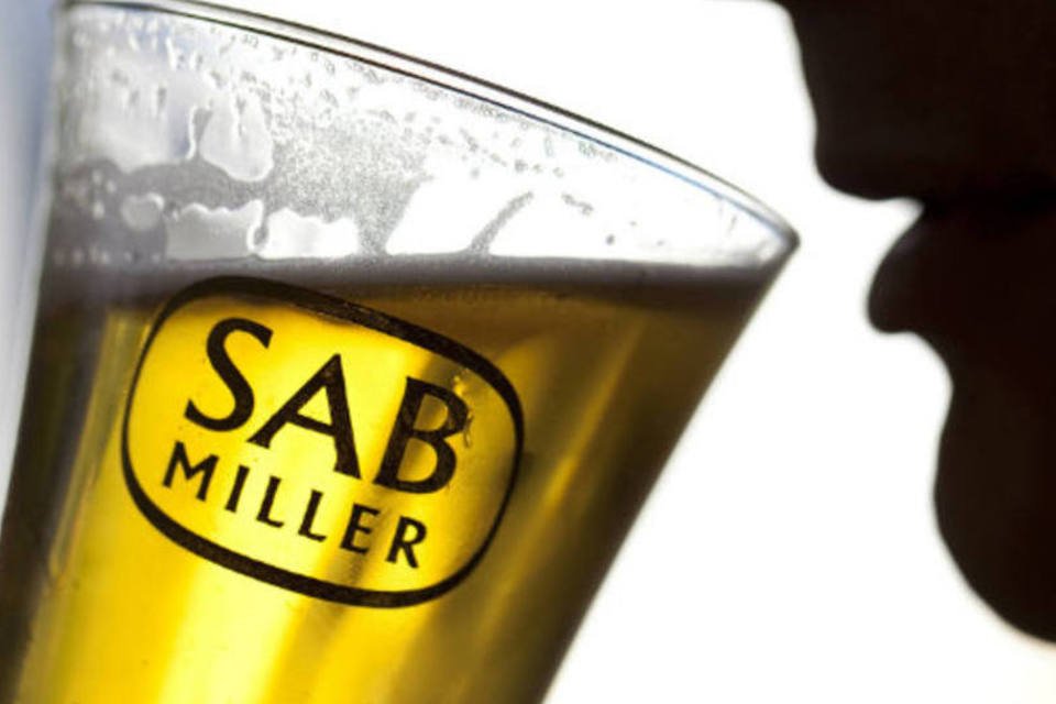 Vendas trimestrais da SABMiller sobem mais que o esperado