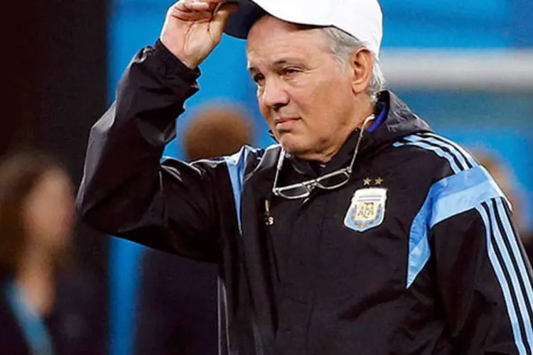 
	O treinador da Argentina, Alejandro Sabella
 (REUTERS/Michael Dalder)