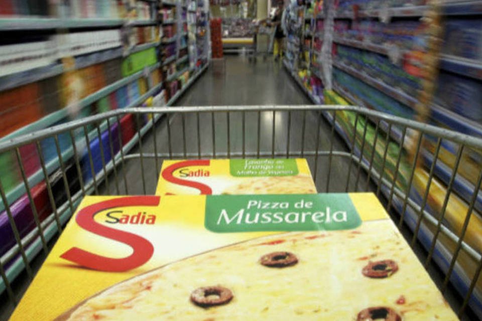 
	Pizzas da Sadia, marca da BRF: empresa &eacute; a queridinha dos fundos no setor de alimentos
 (Adriano Machado/Bloomberg)