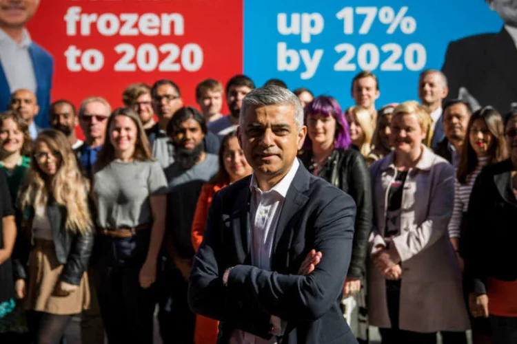 Sadiq Khan: com 43% das intenções de votos, advogado de 45 anos pode fazer história ao se tornar o 1º muçulmano a comandar a capital britânica (Getty Images)