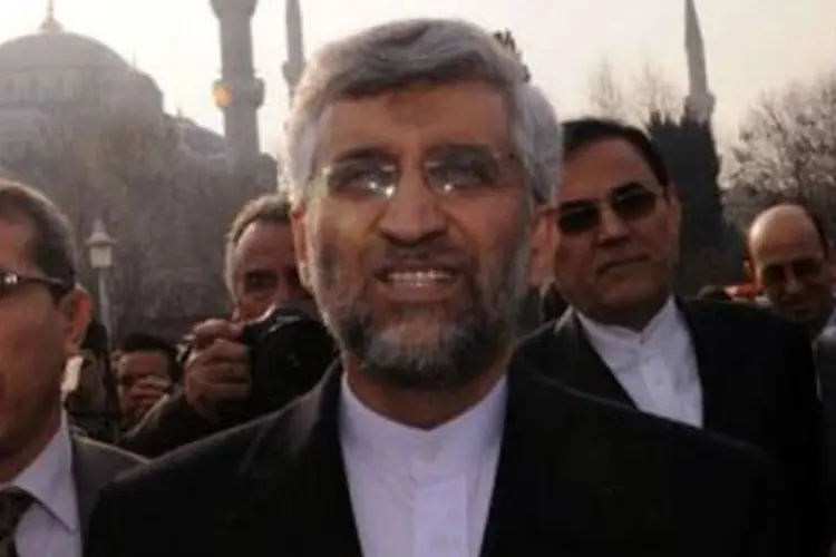 Said Jalili, principal negociador nuclear do Irã: reunião bilateral foi inconclusiva (Bulent Kilic/AFP)