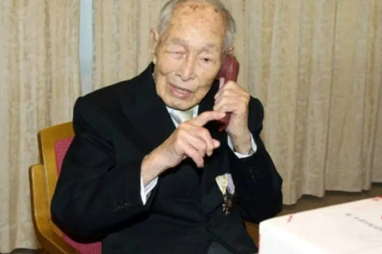 O japonês Sakari Momoi em Tóquio: ele faleceu no domingo vítima de insuficiência renal, em um hospital de Tóquio (AFP)