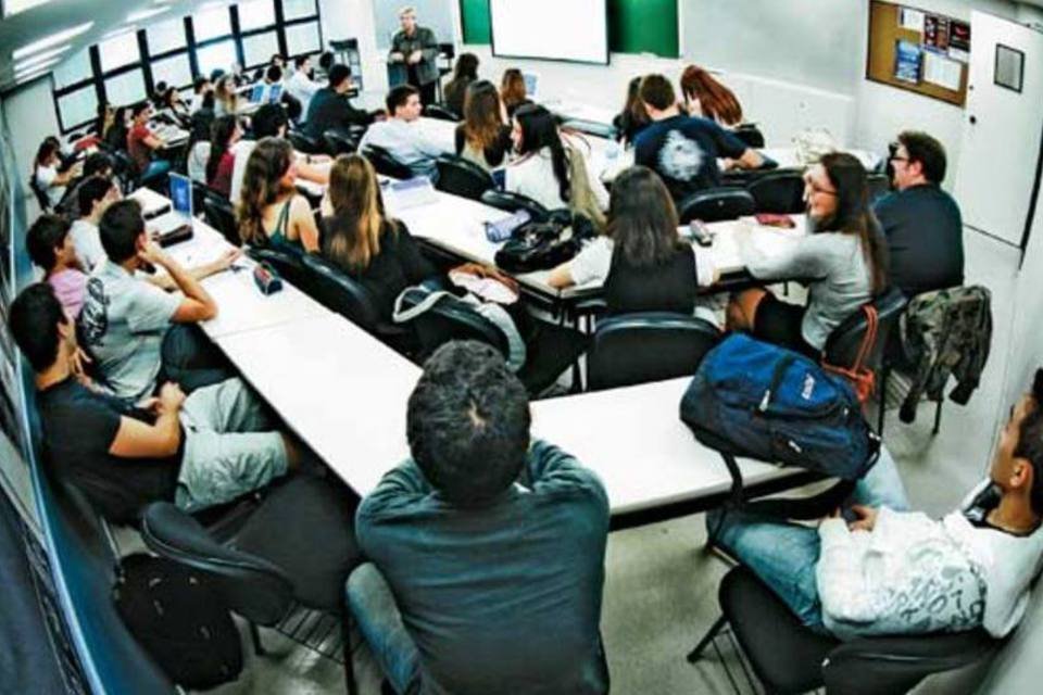Sala da FGV, em São Paulo: principais escolas brasileiras têm processo de seleção rigoroso (Alexandre Battibugli/EXAME.com)