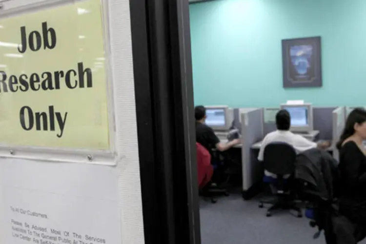 Americanos em busca de emprego: medo de uma nova recessão (Justin Sullivan/Getty Images)