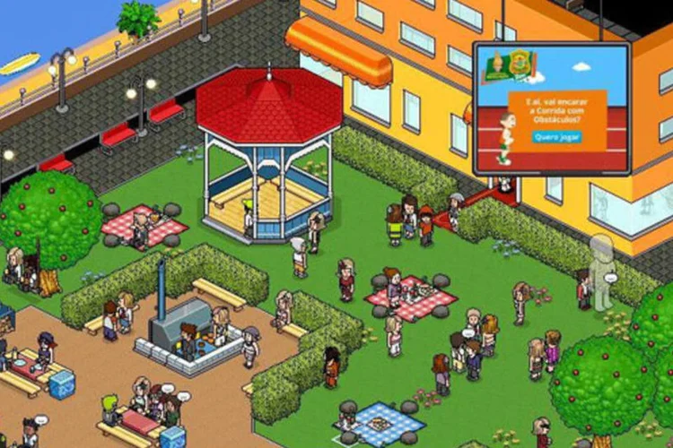 A marca de sucos instantâneos patrocina a área Pic Nic Tang, onde os internautas podem conversar (Divulgação)