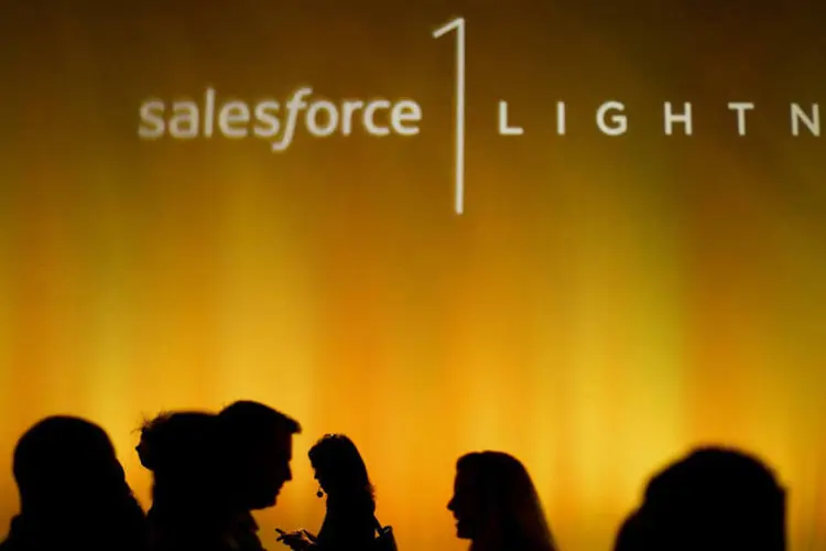 
	Salesforce: companhia est&aacute; apostando na &aacute;rea de sa&uacute;de
 (Noah Berger/Bloomberg)