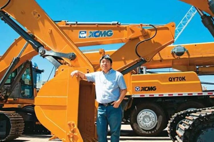 Sam Shang, diretor da XCMG: estatal chinesa investe em duas fábricas no Brasil de olho na América do Sul (Tiago Lubambo/EXAME.com)