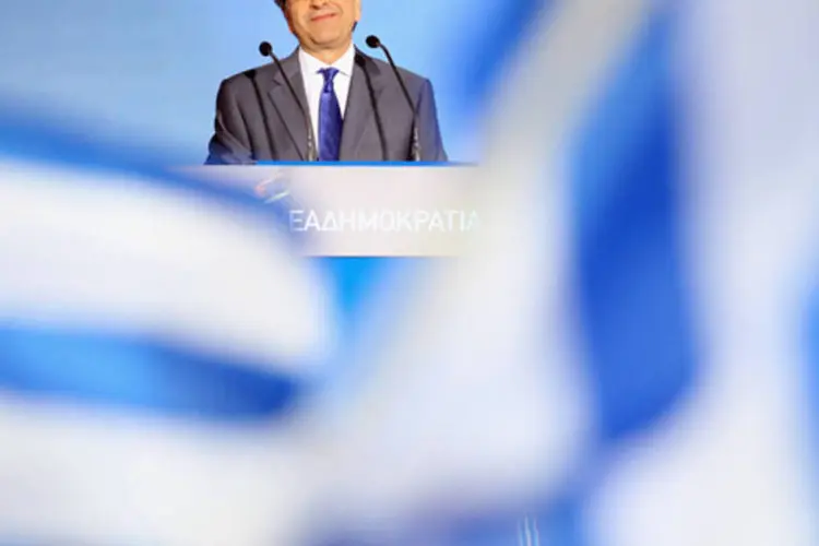 O líder da legenda conservadora Nova Democracia, Antonis Samaras, foi eleito o novo presidente da Grécia no último final de semana (Oli Scarff/Getty Images)