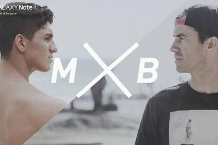 Medina e Burnquist: campanha é composta por desafio entre dois dos maiores esportistas radicais do mundo (Divulgação/Samsung)