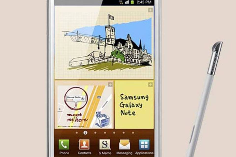 Novo Galaxy Note chega duas semanas antes do iPhone 5