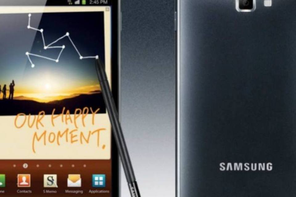 Galaxy Note II, da Samsung, deve vir com tela ainda maior