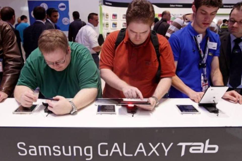 O Samsung Galaxy usa o sistema Android (Sean Gallup/Getty Images)