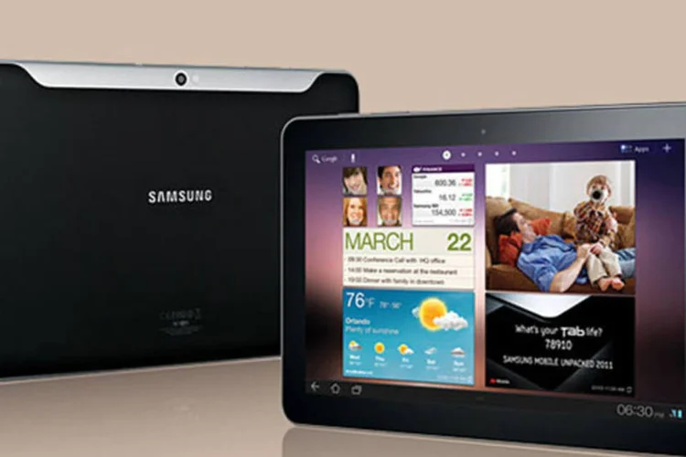 O Galaxy Tab 10.1, da Samsung, deverá custar a partir de 1.700 reais (Reprodução)