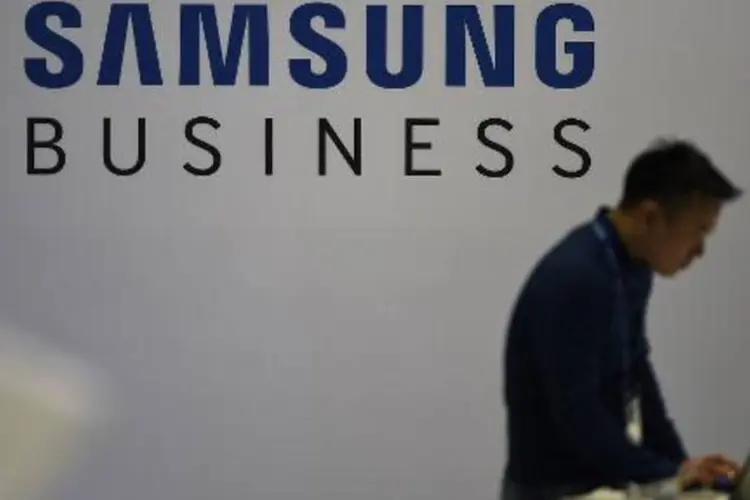 
	Samsung: o segundo trimestre, diz a empresa, ser&aacute; melhor
 (Tobias Schwarz/AFP)