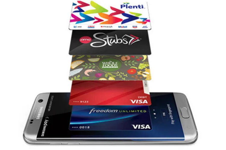 
	Samsung Pay: por meio do aplicativo, o usu&aacute;rio pode cadastrar os n&uacute;meros dos cart&otilde;es que ser&atilde;o usados para fazer os pagamentos por meio de duas tecnologias
 (Divulgação / Site Samsung)