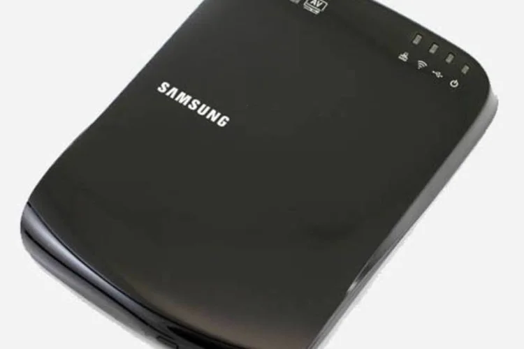 
	Optical Smart Hub da Samsung: Aparelho tamb&eacute;m foi testado para exibir filmes direto de um DVD para a rede, mas resultado n&atilde;o foi muito satisfat&oacute;rio
 (Divulgação)