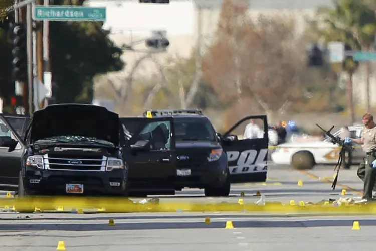 San Bernardino, Califórnia: cidade foi alvo do mais grave tiroteio em massa dos EUA desde 2012. Episódio é ainda o 355º do gênero a acontecer no país apenas nesse ano (Reuters)