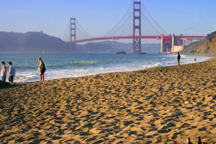 
	Cidade de San Francisco, nos Estados Unidos, com a Golden Gate no fundo
 (Divulgação)