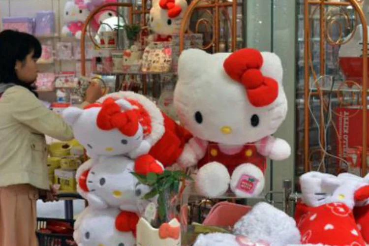 Loja da Sanrio, empresa que detém os direitos da marca Hello Kitty, em Tóquio, Japão (Yoshikazu Tsuno/AFP)