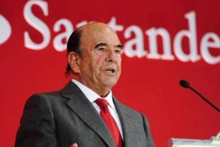 
	O presidente do Banco Santander, Emilio Bot&iacute;n: o banco &nbsp;vai receber 410 milh&otilde;es de euros&nbsp;
 (Javier Soriano/AFP)