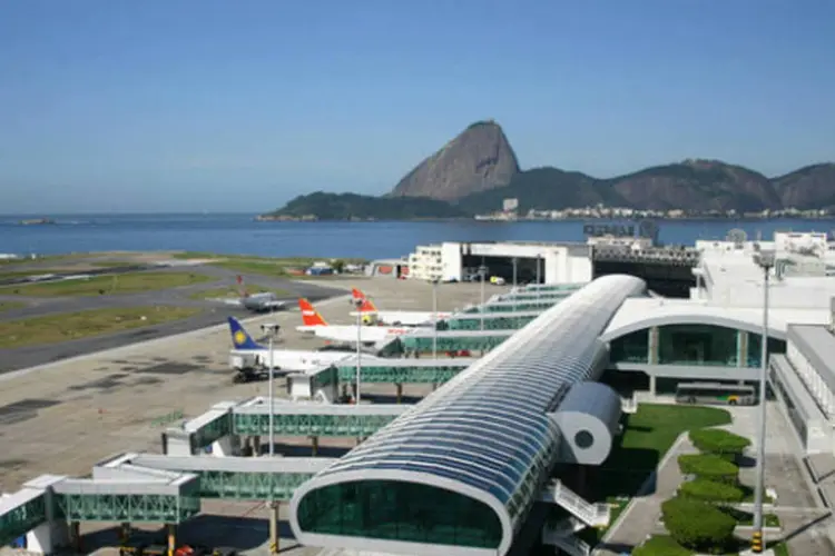 
	Aeroporto Santos Dumont, no Rio: durante a Copa do Mundo, Rio de Janeiro ser&aacute; o estado com o maior n&uacute;mero de turistas
 (Infraero/Divulgação)