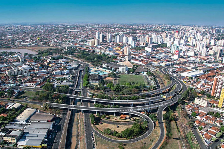 Vista da cidade de São José do Rio Preto, no interior de São Paulo (Paulo Magri/SMCS/Portal Pprefeitura Municipal de São José do Rio Preto/Divulgação)