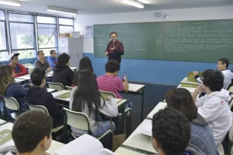
	Curso de Ingl&ecirc;s em S&atilde;o Paulo: as aulas t&ecirc;m foco na parte oral
 (Wilson Dias/Agência Brasil)